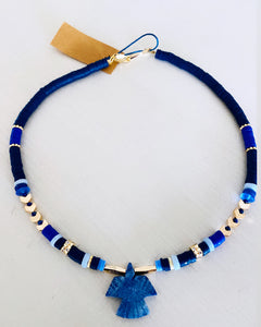 Collier Eagle bleu