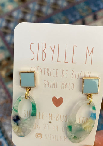 Boucles d'oreilles Pastel